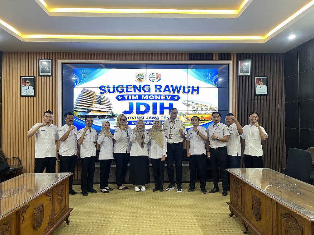 Tingkatkan Kualitas Layanan Informasi Hukum, Tim JDIH Provinsi Jawa Tengah Gelar Monev Pengelolaan J